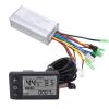 Electric Bicycle Scooter Controller Kit, E Bike Brushless Controller with LCD Display, Weatherproof LCD Display Panel Brushless Controller Kit for Electric Bicycle Scooter Motor view 3