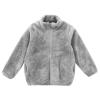 Boys Fleece Jacket Toddler Boys Girls Long Sleeve Winter Solid Fleece Zippered Coat Jacket Kids (Grey, 13-14 Years) view 4