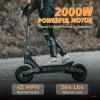 KUKIRIN Electric Scooter for Adults, 2000W Electric Scooter, Max 47 Miles Range & 43 MPH Speed, 11" Off-Road Tires, Foldable Fast E Scooter with Dual Disk Brakes(KUKIRIN G4) view 3