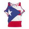 Off Shoulder T Shirts for Women Puerto Rico Flag Cold Shoulder Short Sleeve Loose Fit Summer Shirt Blouse Tops Soft XL view 4