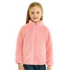 Boys Fleece Jacket Toddler Boys Girls Long Sleeve Winter Solid Fleece Zippered Coat Jacket Kids (Pink, 13-14 Years) view 1