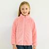 Boys Fleece Jacket Toddler Boys Girls Long Sleeve Winter Solid Fleece Zippered Coat Jacket Kids (Pink, 13-14 Years) view 3