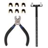 Archery Nocking Points Pliers, Archery Bow String Tools Kit Archery Copper Buckle Pliers Bow String Nocking Points Pliers Set T Ruler Nocking Buckle Pliers Kit Recurve Bow Accessories Archery Tools view 1