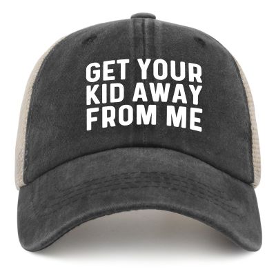 FLALORI GET Your Kid AWAYS from ME Hat Trucker Hat Women Trendy Mesh Cap for Summer