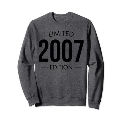 17 Year Old Gift Classic 2007 Limited Edition 17th Birthday Sweatshirt