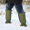 QANYEGN 1 Pair of Waterproof Oxford Cloth Foot Covers, Boot Covers, Outdoor Motainee Boot Covers, Suitable for Hiking, Motainee(Army Green) view 3
