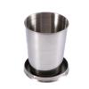 Refeng 1Pcs Travel Folding Cup S/M/L Stainless Steel Cup Camping Keychain Design Retractable Telescopic Folding Cup(M) view 3