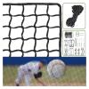 NQB Baseball Softball Backstop Nets - 10x15FT Heavy Duty Sports Nets, Sports Netting Barrier with 33FT Rope & Steel Hanging Kit BM3*4.5 view 1