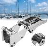 NDNCZDHC Boat Anchor Bow Roller, Stainless Steel Hinged/Pivoting Boat Marine Anchor Bow Roller with Hinged Quick Release pins view 3