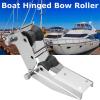 NDNCZDHC Boat Anchor Bow Roller, Stainless Steel Hinged/Pivoting Boat Marine Anchor Bow Roller with Hinged Quick Release pins view 4