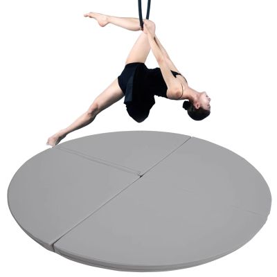 Pole Crash Mat 3ft/3.5ft/4ft/4.5ft/5ft/5.5ft/6ft/6.5ft - Home/Studio Pole Dance Mat for Dancers Beginners and Professionals, Gray Yoga Exercise Mats Dancing Cushion Fall Safety Padding for Pole ( Colo
