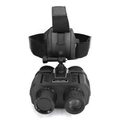 GOYOJO Night Vision Goggles 4K Infrared Binoculars for Adults Millitary 8X Digital Zoom Binoculars with Helmet Mount 300m All Dark Observation for Hunting Tactical Gear Wildlife Surveillance