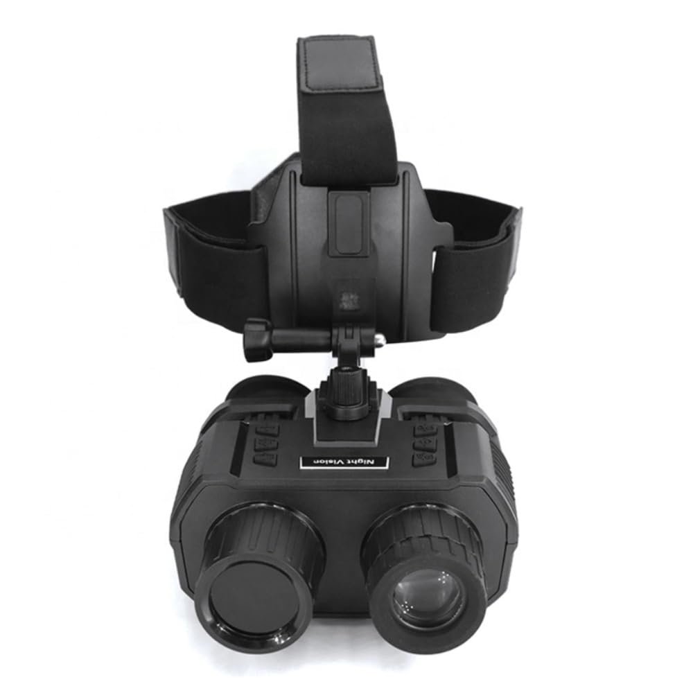 GOYOJO Night Vision Goggles 4K Infrared Binoculars for Adults Millitary 8X Digital Zoom Binoculars with Helmet Mount 300m All Dark Observation for Hunting Tactical Gear Wildlife Surveillance