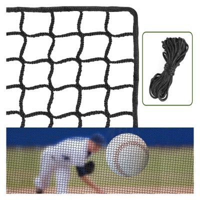Baseball Softball Backstop Nets - Heavy Duty Sports Nets, Sports Netting Barrier with 33FT Rope, Sport Nets for Baseball Basketball Soccer Lacrosse Hockey