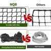 Baseball Softball Backstop Nets - Heavy Duty Sports Nets, Sports Netting Barrier with 33FT Rope, Sport Nets for Baseball Basketball Soccer Lacrosse Hockey view 2