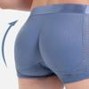 lunhaifi Nylon Ice Silk Breathable Men's Underwear, Mens Padded Butt Underwear Boxer Shape Enhancer Briefs (Black*2,M) view 2