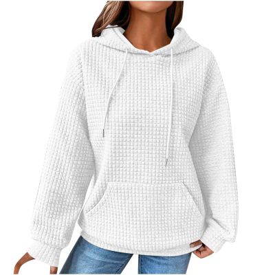 Winter Fall Hoodies Sweatshirts for Women Crewneck Lightweight Solid Color 2023 Fall Fashion Warm Oversized Fit Pullover Sweatshirts