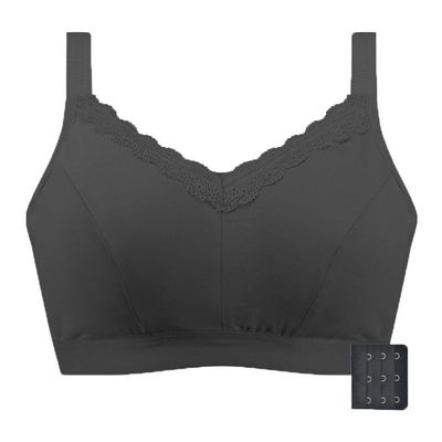 Mastectomy Bras With Pockets For Prosthesis Support Sports Bra Wirefree Post Surgery Gym Yoga Everyday Underwear Top (Color : Black, Size : 40/90B)