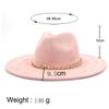 REHJJDFD Women's Fedora HatSolid 9.5Cm Hat Unisex Suede Jazz Hat Suitable for Men and Women 10 M 56-58cm view 4