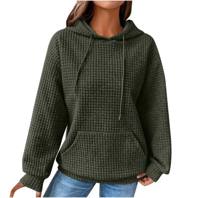 Winter Fall Hoodies Sweatshirts for Women Crewneck Lightweight Solid Color 2023 Fall Fashion Warm Oversized Fit Pullover Sweatshirts