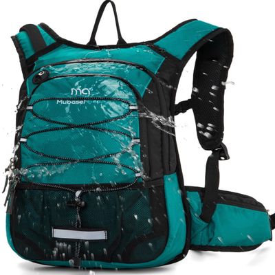 15L Insulated Hydration Backpack Pack with 2L Water Bladder Lightweight Hiking Backpack Bag for Women Men Daypack for Hiking Running Festival Camping Biking (Emerald)