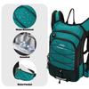 15L Insulated Hydration Backpack Pack with 2L Water Bladder Lightweight Hiking Backpack Bag for Women Men Daypack for Hiking Running Festival Camping Biking (Emerald) view 3