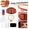 Goplus Wall Mount Basketball Hoop, 26" x 17.5" Indoor Outdoor Basketball Games w/Large Shatter-Proof Backboard, Anti-Tear Net, Door Wall Mounted Basketball Playset for Backyard view 2