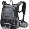 15L Insulated Hydration Backpack Pack with 2L Water Bladder Lightweight Hiking Backpack Bag for Women Men Daypack for Hiking Running Festival Camping Biking (Grey) view 1