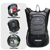 15L Insulated Hydration Backpack Pack with 2L Water Bladder Lightweight Hiking Backpack Bag for Women Men Daypack for Hiking Running Festival Camping Biking (Grey) view 2