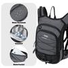 15L Insulated Hydration Backpack Pack with 2L Water Bladder Lightweight Hiking Backpack Bag for Women Men Daypack for Hiking Running Festival Camping Biking (Grey) view 3