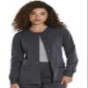 Dickies Balance Women Warm Up Scrubs Jacket Snap Front DK380, XS, Pewter view 1