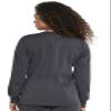 Dickies Balance Women Warm Up Scrubs Jacket Snap Front DK380, XS, Pewter view 4