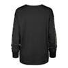 47 Women's Black New Orleans Saints Tom Cat Lightweight Long Sleeve T-Shirt view 3