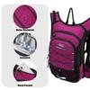 15L Insulated Hydration Backpack Pack with 2L Water Bladder Lightweight Hiking Backpack Bag for Women Men Daypack for Hiking Running Festival Camping Biking (Purple) view 3