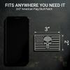 Bluyellow 2-Pack American Flag Patch with Skull Hook and Loop Embroidered Military Morale Tactical Patches for Backpack Bulletproof Vest Dog Harness Hat Sew on 3x2 Inches view 2