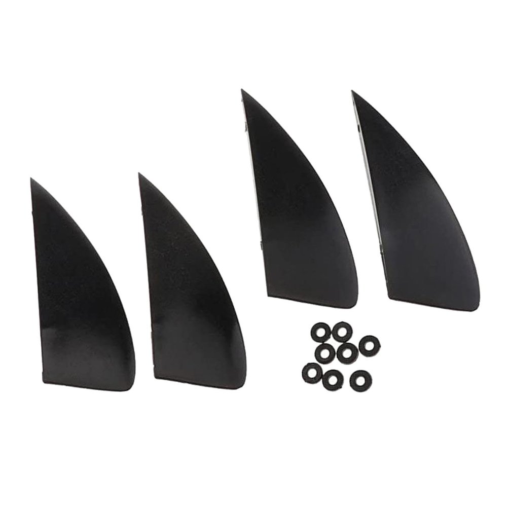 Colaxi 4Pcs Kiteboard Fin Surf Fins with Gasket Detachable Fins Spare Replacement Surfboard Fins Wakeboard Replacement Fins for Paddleboard