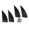 Colaxi 4Pcs Kiteboard Fin Surf Fins with Gasket Detachable Fins Spare Replacement Surfboard Fins Wakeboard Replacement Fins for Paddleboard view 1