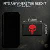 Bluyellow 2-Piece Red Skull Patch Set, Embroidered Military Tactical Patches for Hat, Tactical Backpack, Dog Vest, Military Gear, Hook and Loop Flag Patch, Sew on Option, 3x2 Inches view 2