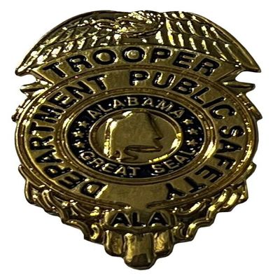 Alabama Dept Public Safety Badge Hat Cap Lapel Pin PO-501 (12)