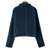 Women Fall Faux Suede Motorcycle Jacket Trendy Short Casual Moto Biker Coats Open Front Cardigan Cropped Outwear 2023 view 4