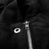 Women Fall Faux Suede Motorcycle Jacket Trendy Short Casual Moto Biker Coats Open Front Cardigan Cropped Outwear 2023 view 3