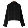 Women Fall Faux Suede Motorcycle Jacket Trendy Short Casual Moto Biker Coats Open Front Cardigan Cropped Outwear 2023 view 4