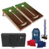 Tailgating Pros Cornhole Boards- 4'x2' Regulation Boards w/Carrying Case, Score Keeper, & Set of 8 Corn Bags w/Tote view 1