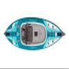 Advanced Elements AirVolution Sport Recreational Inflatable Kayak with Pump - 10 ft. - Blue view 2