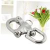 BESPORTBLE 3pcs Stainless Steel Swivel Eye Snap Shackle Large d Ring for Rigging Marine Architectural Use view 2