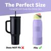 Jmoe USA Silicone Boot Sleeve + Hand Grip for Owala 40oz Water Bottle | BPA Free & Food-Grade Silicone Rubber | Protective Anti-Slip Bottom Bumper Cover | Protects Against Scratches (Retro Boardwalk) view 3