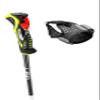 LEKI Airfoil 3D Lightweight Aluminum Ski Poles for Alpine Skiing - White-Dark Anthracite-Neonyellow - 115 cm view 3