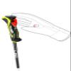 LEKI Airfoil 3D Lightweight Aluminum Ski Poles for Alpine Skiing - White-Dark Anthracite-Neonyellow - 115 cm view 4