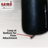 USI UNIVERSAL Boxing Kit for Adults, Boxing Set with 626N 180cm/6 Feet Unfilled Punching Bag, 626SW4 Metal Hanging Chain with 4 Legs & 628A 2.75m Long 1 Pair Boxing Hand Wraps (Black/Blue) view 4