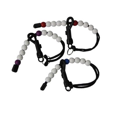 BESPORTBLE Mini Golf Score Counter 8pcs Bead Stroke Wrist Scorer Golf Bead Stroke Counter Random Color